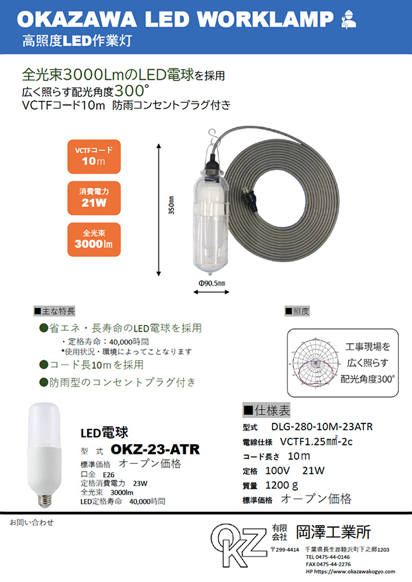 LED作業灯